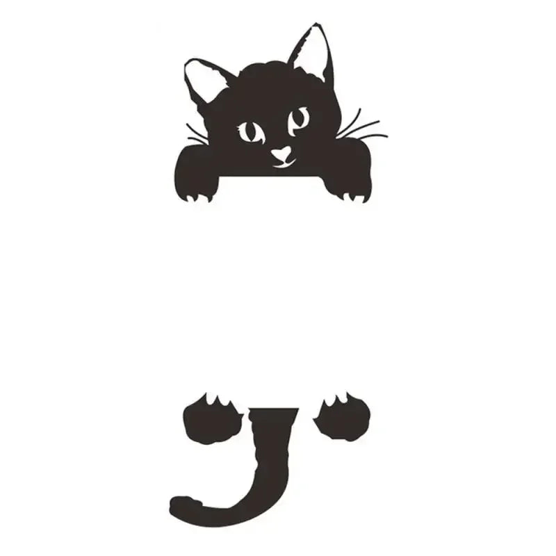 Funny Kitten Child Bedroom Switch Cover Room Decor on-off Sticker Cute Switch Outlet Wall Stickers on Wall Mural Art Hot Sale Oasis Select A 1Pcs