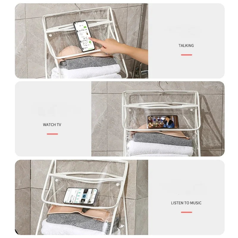 Waterproof PVC Hanging Storage Bag – Wall Mount Organizer