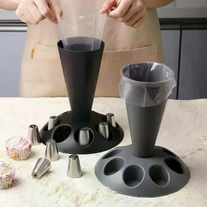 Kitchen Storage Rack for Piping Bags And Nozzles Cake Decorating Tool Pastry Baking Accessories Nozzles Placement Holder Oasis Select