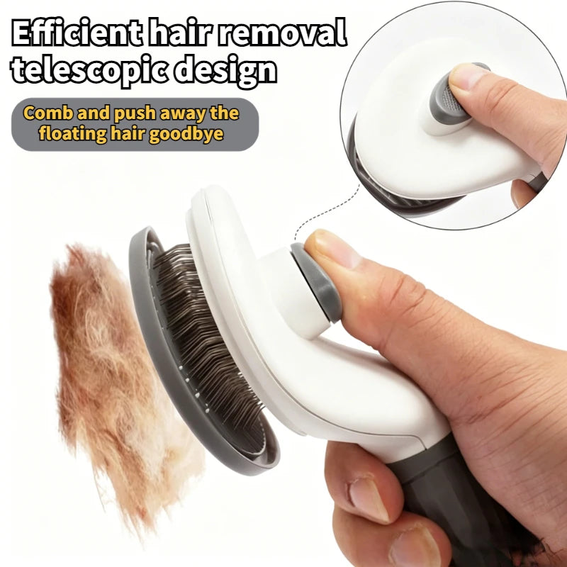 Pet Dog Brush Cat Comb Self Cleaning Pet Hair Remover Brush For Dogs Cats Grooming Tools Pets Dematting Comb Dogs Accessories Oasis Select