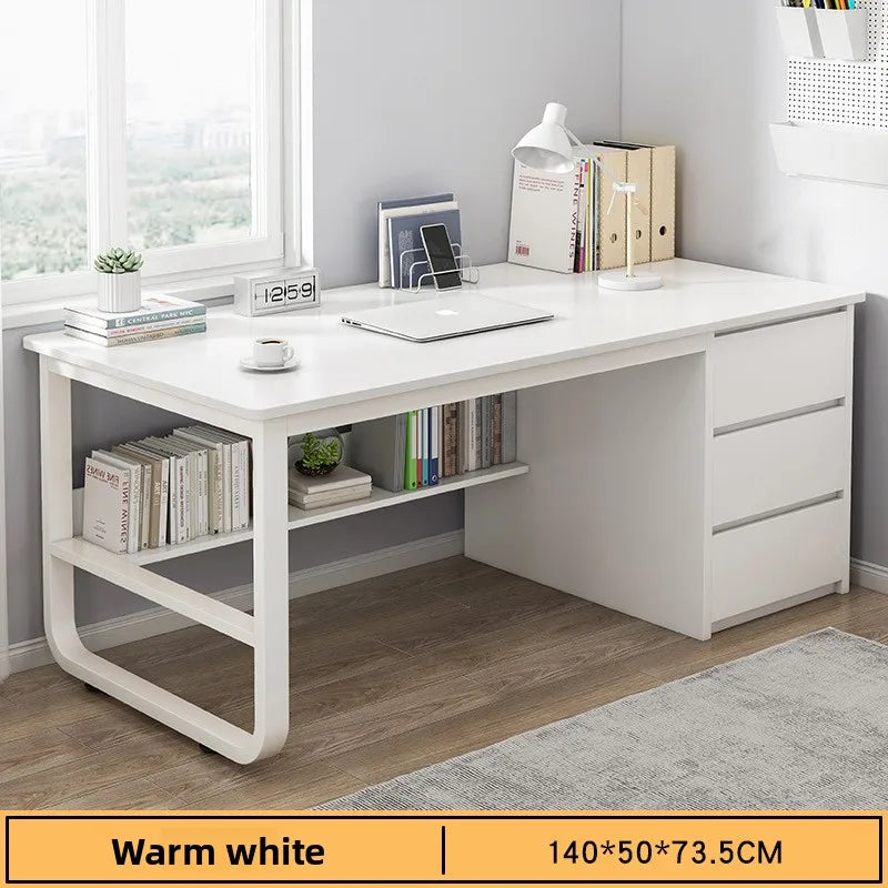 Desk Desktop Computer Simple Home Student Bedroom Bookshelf