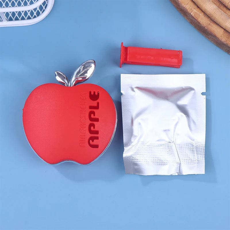 1-Piece Apple-Inspired Car Scent Freshener - Boasting a Unique Ventilation Clip Design Oasis Select Red