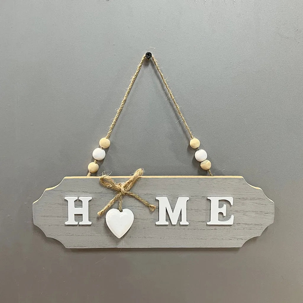 Entryway Wall Plaque Rustic Front Door Wall Plaque Wooden Hanging Decorative Sign European Rustic Home Decoration Sign Oasis Select Grey