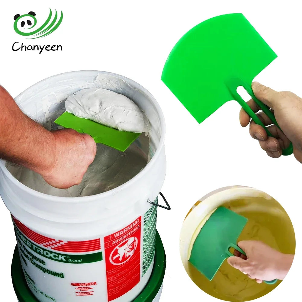 1Pc Curved Bucket Scoop Putty Knife Scraper Spackle Paint for Drywall Finishing Plaster Scraping Decals Patch Construction Tools Oasis Select Default Title