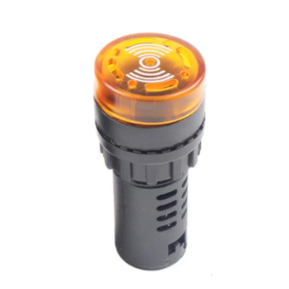 DC 12V DC 24V AC 110V AC 220V LED Active Buzzer AD16-22SM 22mm Panel Flash Signal Light Indicator Beeper Alarm Signal Lamp Oasis Select 12V 1