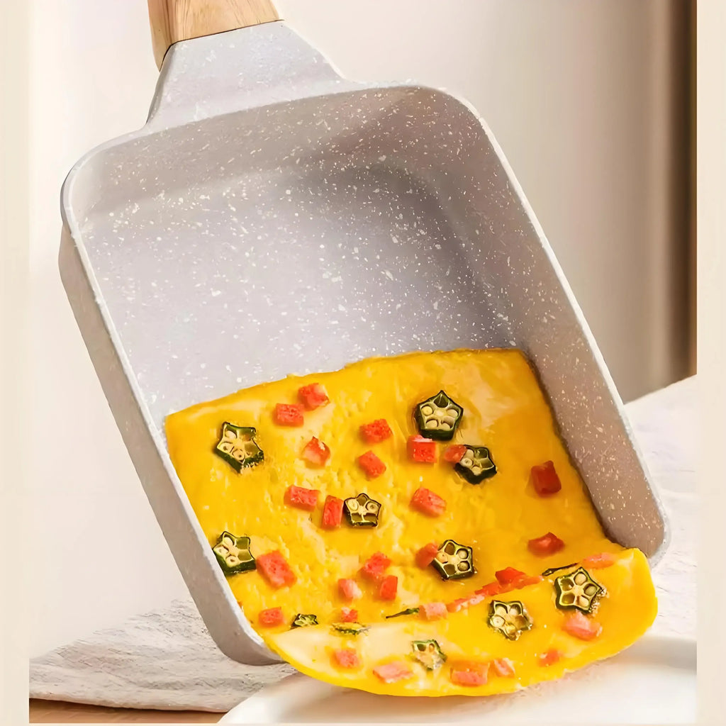 Japanese Tamagoyaki Pan – Non-Stick Mini Frying Pan for Eggs Breakfast, and Omelets Durable & Easy to Clean Oasis Select