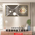 Light luxury fashion wall clock living room creative restaurant porch bedroom decorative painting silent hole free wall clock Oasis Select 4 Small 60cm x 30cm