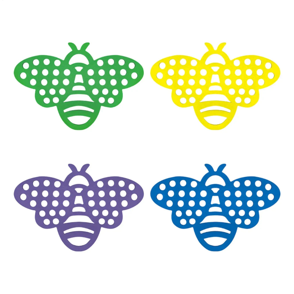 4Pcs Floating Bee Island Anti-Drowning Floating Bee Island Waterer Drinking Tray with Luring Cups for Beekeeping tools Oasis Select