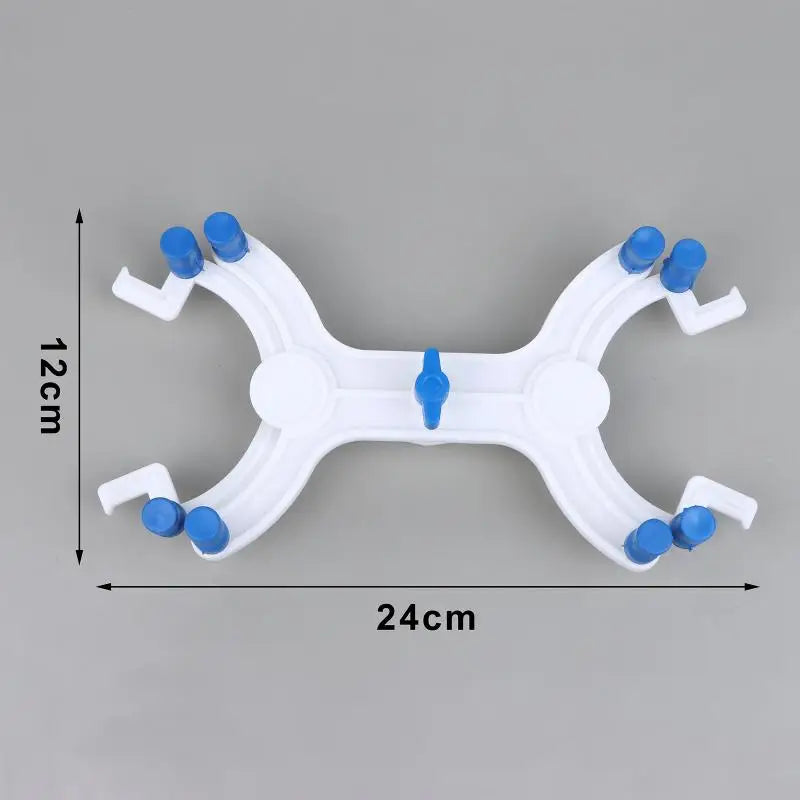 Double Burette Clamp Spring Loaded Plastic Buret Clip Anti-scratch Silicon Grips for Lab Glass Burette Fixing Oasis Select