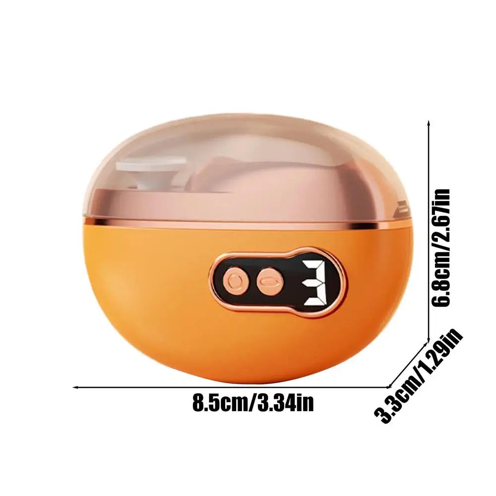 Electric Nail Clipper 3 Speed LED Light Cutter with Scraps Storage Smart Nail Trimmer for Kids Adults Men Women Seniors Home Oasis Select China Mainland Orange
