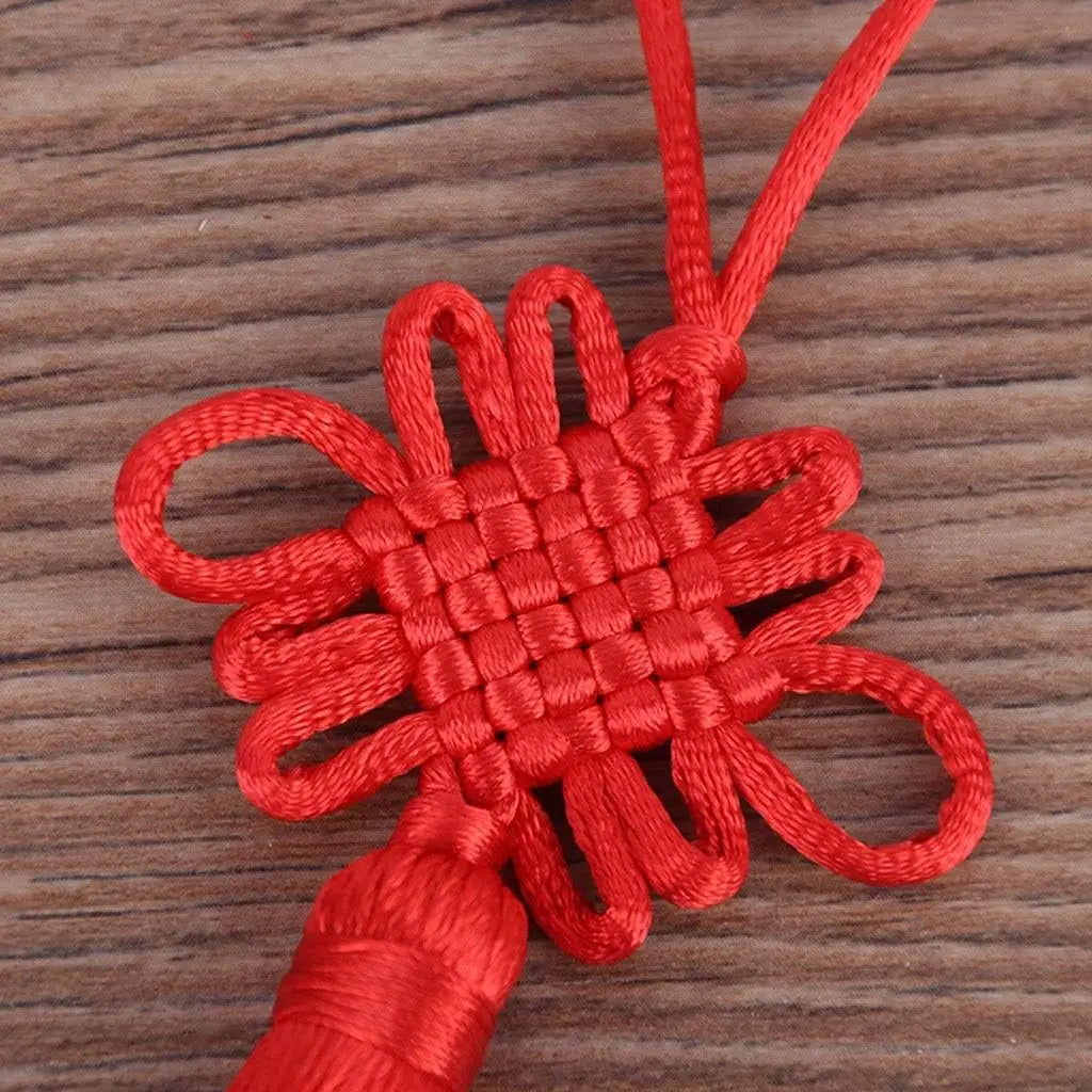 Chinese Knot Wall Hanging Tassel Lucky Feng Shui Door Decor Braided Classic Ornament Asian Home Decor Living Room Festival Gift Oasis Select
