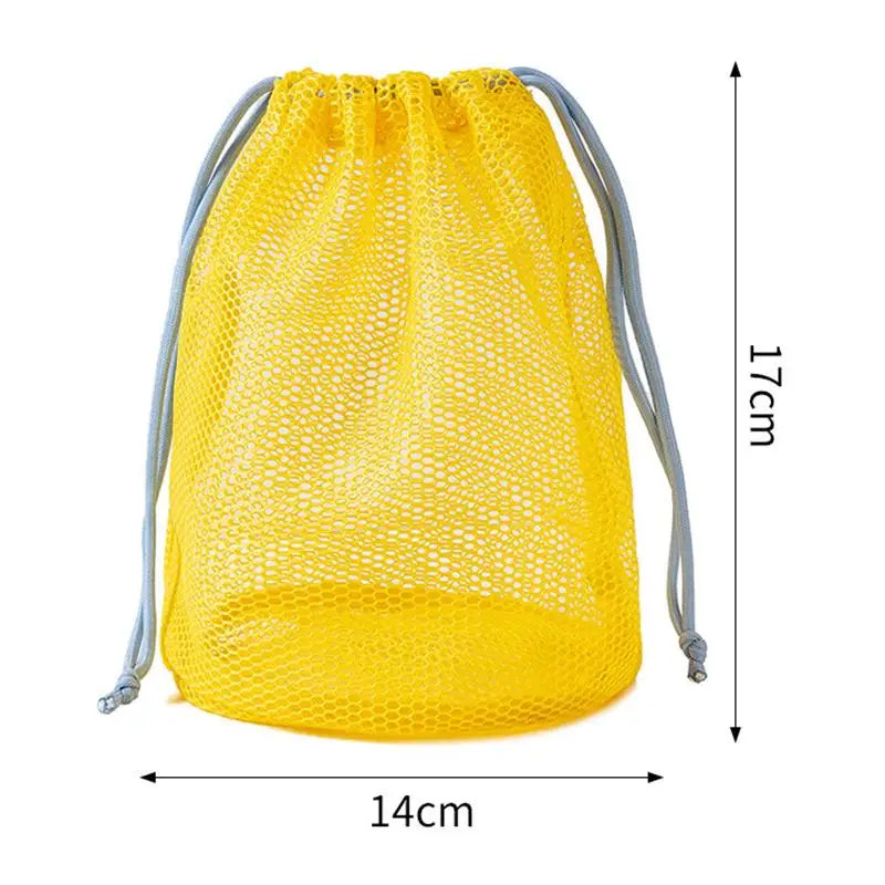 Nylon Mesh Drawstring Pouch – Travel & Cosmetic Organizer