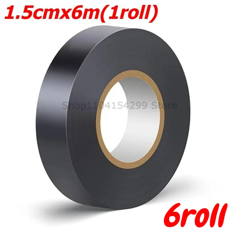Electrical Tape Insulating Tape Black Electric Adhesive High-temperature Resistant Durable Soft Electrical Insulation Tape