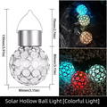 Solar Crystal Ball Hanging Light | Multicolor LED Motion Sensor
