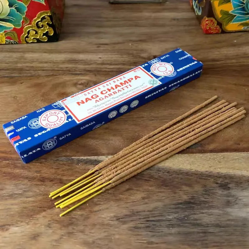 2/5Boxes India Stick Incenses White Sage Sandalwood Natural Household Indoor Clean Air Handmade Incense Sticks NAG Champa Satya Oasis Select