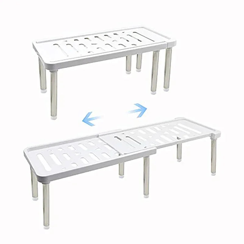 Étagère rétractable, 1 pièce, support de rangement multifonction, organisateur d'articles ménagers, bouteille d'assaisonnement Oasis Select white