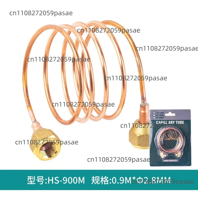 Copper Refrigerator Capillary Assembly with Nut | Refrigeration Pipeline