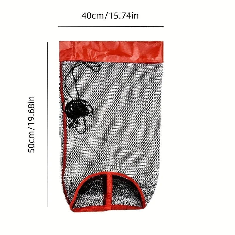 Single-pack Nylon Mesh Fishing Bag,Suitable for Outdoor Fishing,Fishing Aid Tool,Fishing Bag,Quick-drying Foldable Woven MeshBag Oasis Select
