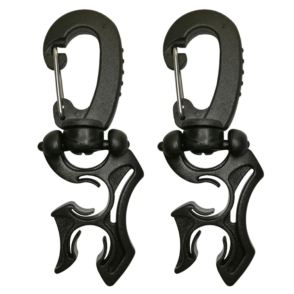 Regulator Double BCD Hose Holder with Clip Buckle Hook for Scuba Diving Snorkeling Oasis Select