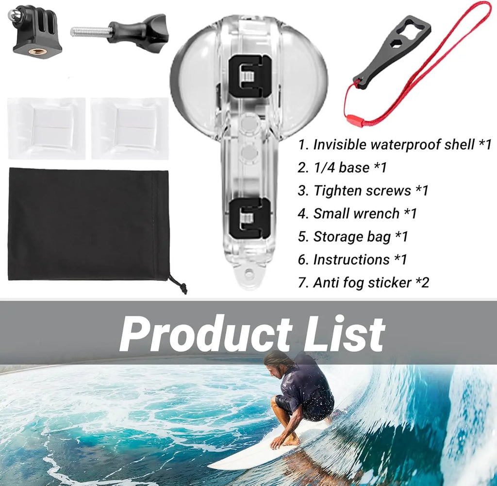 Insta360 X4 Air Invisible Waterproof Housing Shell – 50M Dive