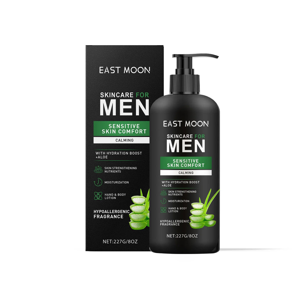 East Moon Men's Body Lotion – Moisturizing Nourishing Cream Men's Body Cream Oasis Select 227g boxed 2
