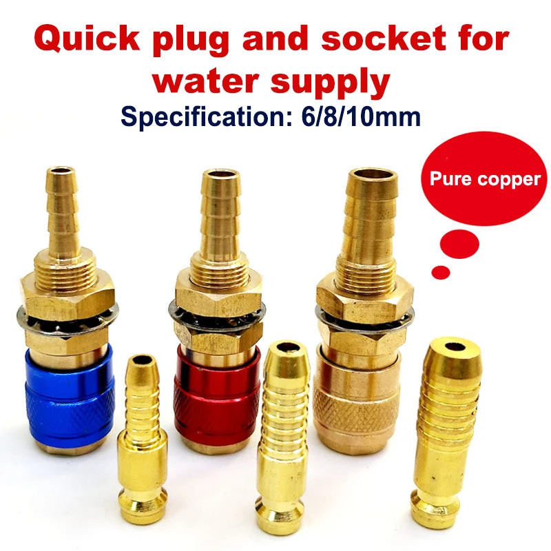 Wholesale Cooled Gas Adapter Connector Clamp Welding Machine Quick Fitting Female Male Water MIG TIG Welding Torch Tools Welder Oasis Select