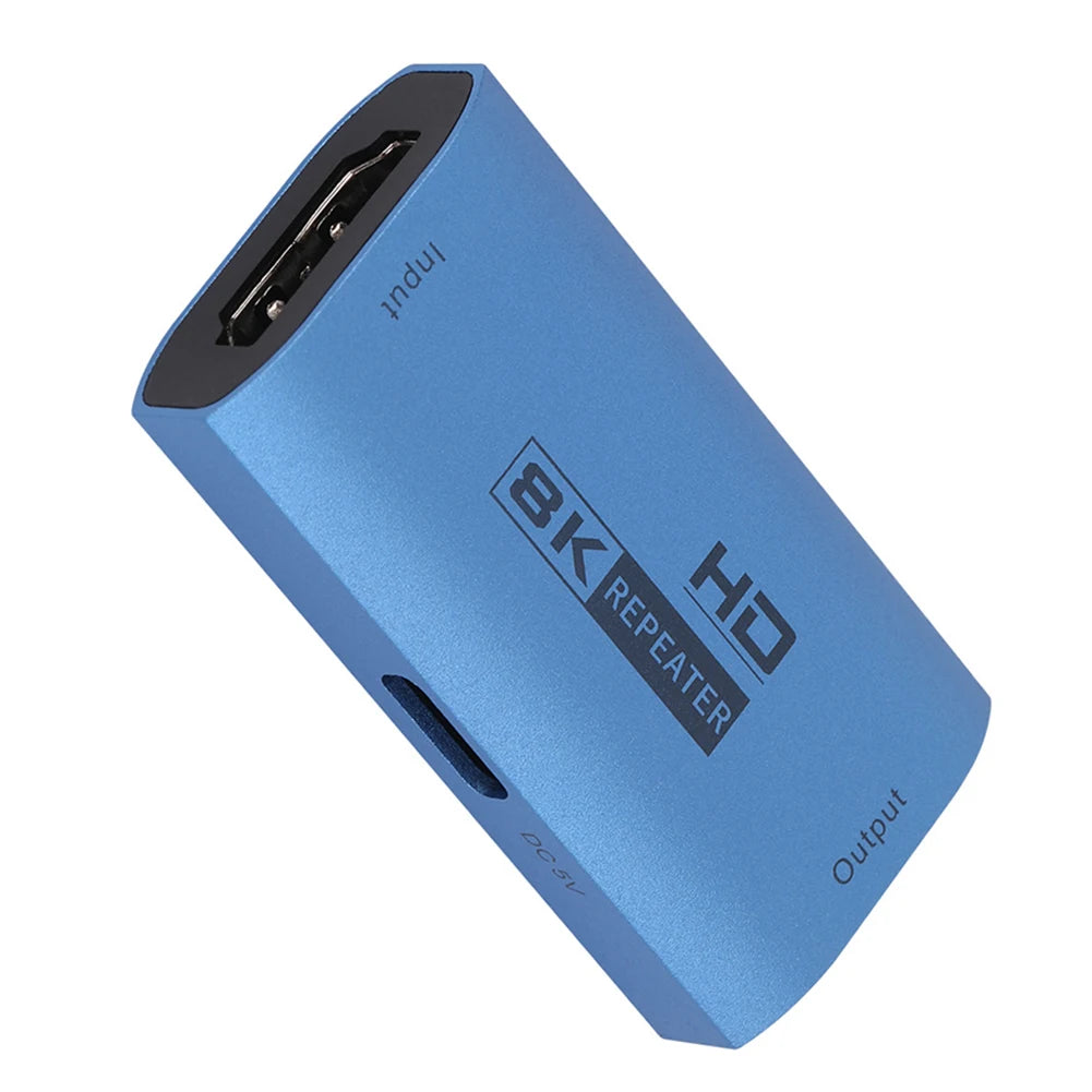 8K Extender Repeater 8K@60Hz HDMI Cable Extender Signal Repeater Amplifier Booster Adapter Hdmi 2.1 HDR 3D Video Converter Oasis Select