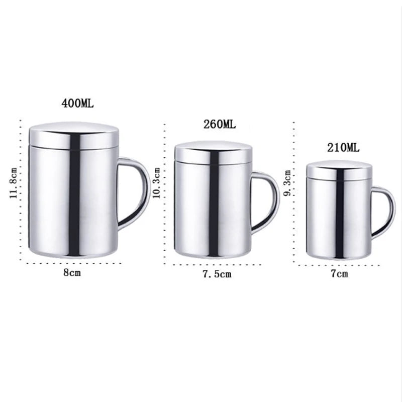 Double Wall Stainless Steel Travel Mug with Lid | 210–400ml Insulated Travel Mug Oasis Select