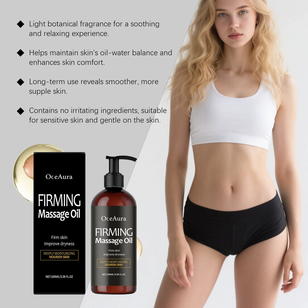 OceAura Body Firming Massage Oil – Moisturizing & Tightening Body Firming Oil Oasis Select