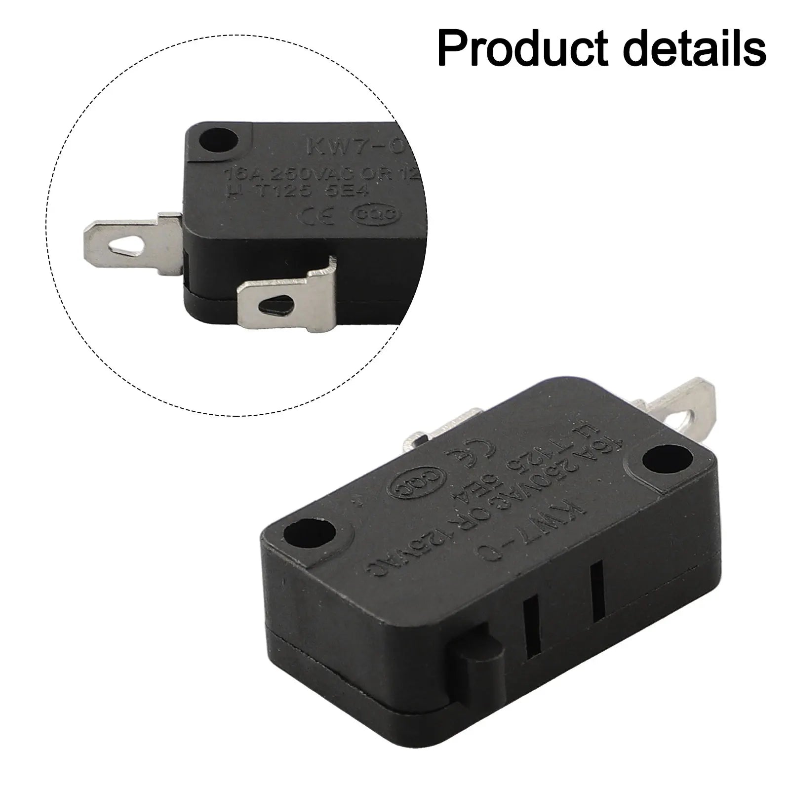 Micro-Limit Switch Replacement KW7-0 16A Small Switch Air Fryer Microwave Oven Switch ﻿washing Machine Electric Cooker Oasis Select