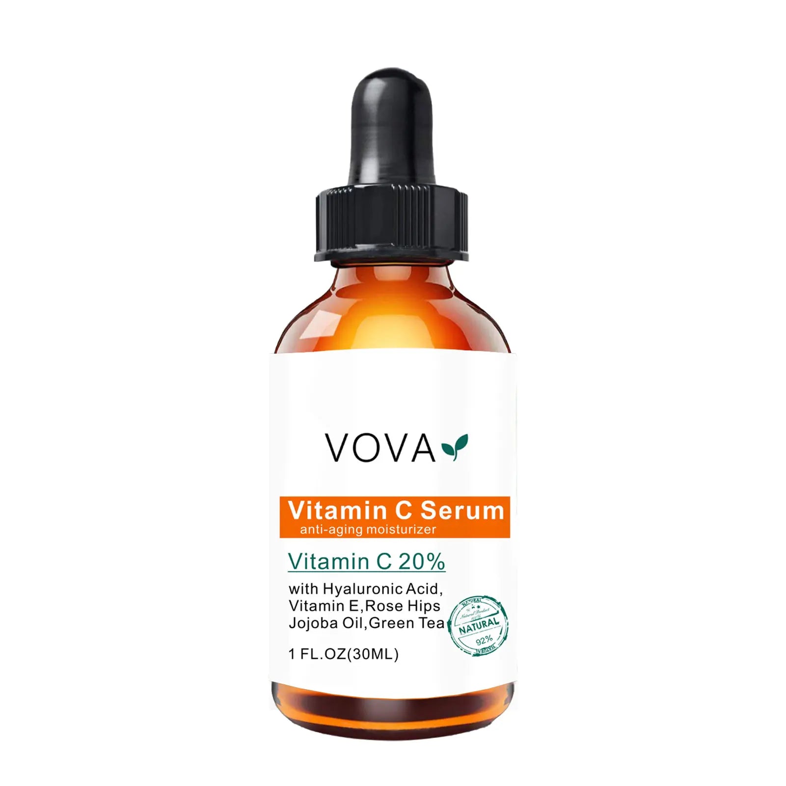 20% Vitamin C Liquid Serum Anti-aging Whitening VC Hyaluronic Acid Face Serum Brighting Moisturising Fade Fine Lines Skin Care Oasis Select