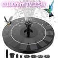 3.5W Solar Bird Bath Water Fountain Pump, with 6 Nozzles DIY Garden Ponds Pool Water Features, Ideal Outdoor Landscape Accessory Oasis Select 3.5W