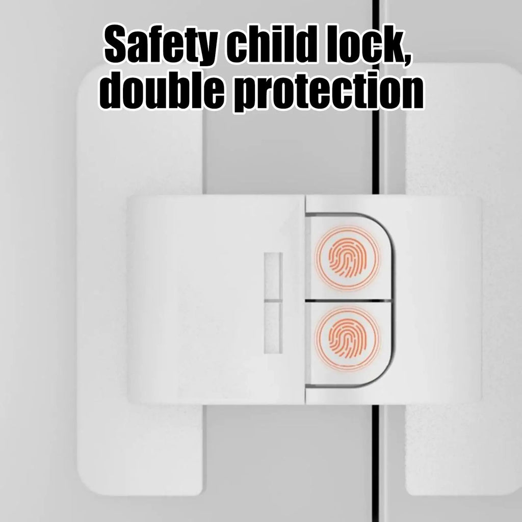 2PCS Fridge Door Lock Refrigerator Door Fixed Buckle Punch-free Self-Adhesive Fridge Door Closer Anti-open Buckle for Kitchen Oasis Select