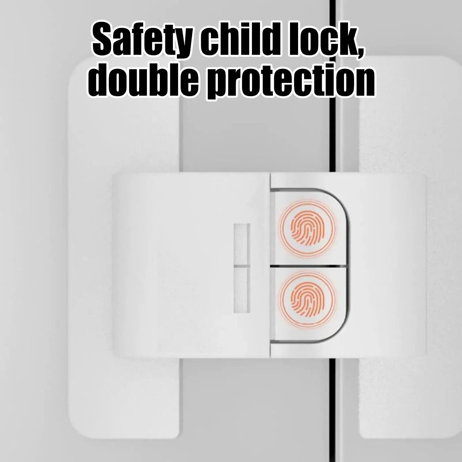 2PCS Fridge Door Lock Refrigerator Door Fixed Buckle Punch-free Self-Adhesive Fridge Door Closer Anti-open Buckle for Kitchen Oasis Select