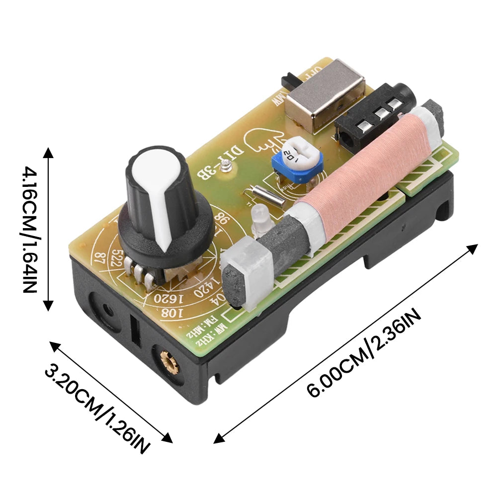 87-108MHz AM/FM Medium Wave FM 2 Band Stereo Digital Tuning Headphone Radio Kit DIY Production Teaching Parts Oasis Select
