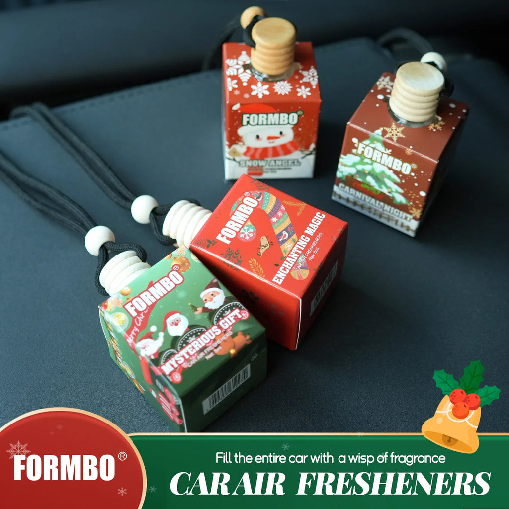 FORMBO Christmas Snowman Car Air Freshener – 4 Scents, 8ml Car Air Freshener Oasis Select