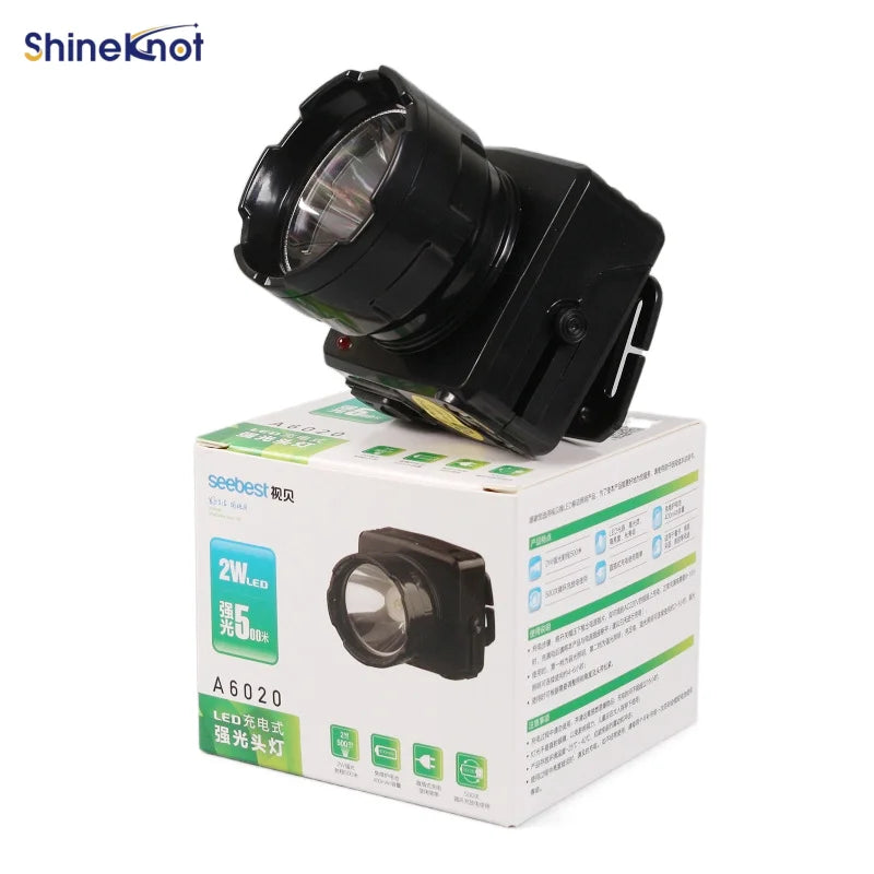 SHINEKNOT LED Rechargeable Headlamp – Waterproof, Long-Range