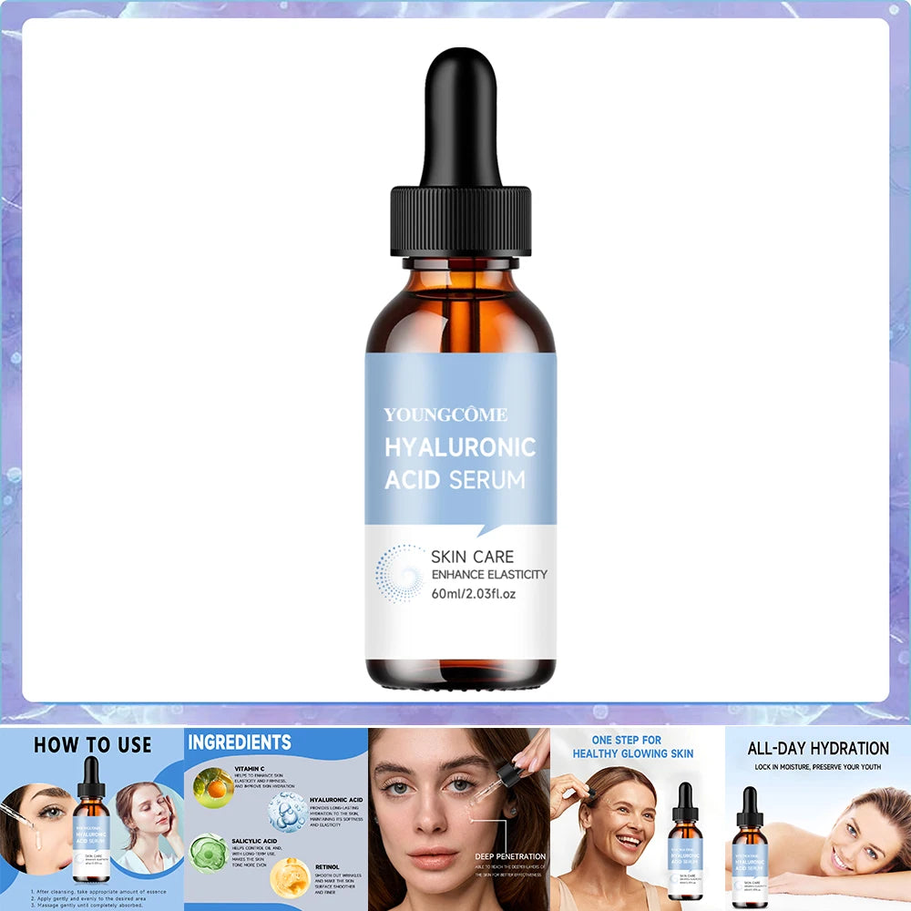 YOUNGCOME Hyaluronic Acid Face Serum – Hydrating & Firming Hyaluronic Acid Serum Oasis Select 60ML-1PCS