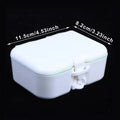 Portable Denture Case Kit with Mirror & Cleaning Brush