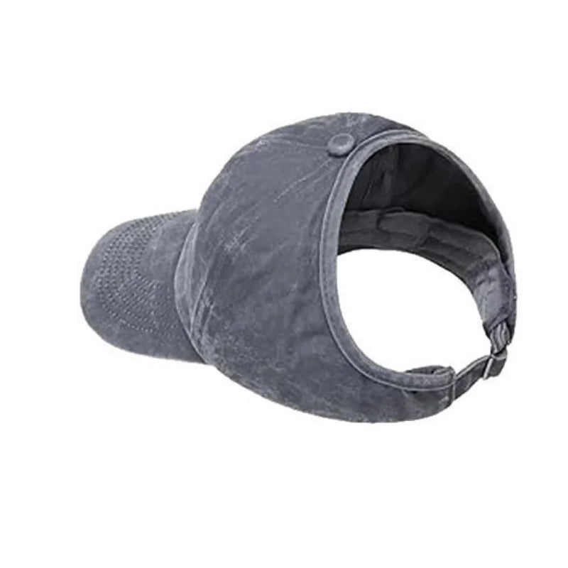 Adult empty top baseball cap, quick drying outdoor sports cap, lightweight casual cap, ponytail sun hat, breathable cap Oasis Select