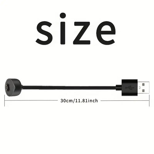 2-Pack USB Charger Cable for Xiaomi Mi Band 5 6 7 & Amazfit Smartwatch Charging Cable Oasis Select