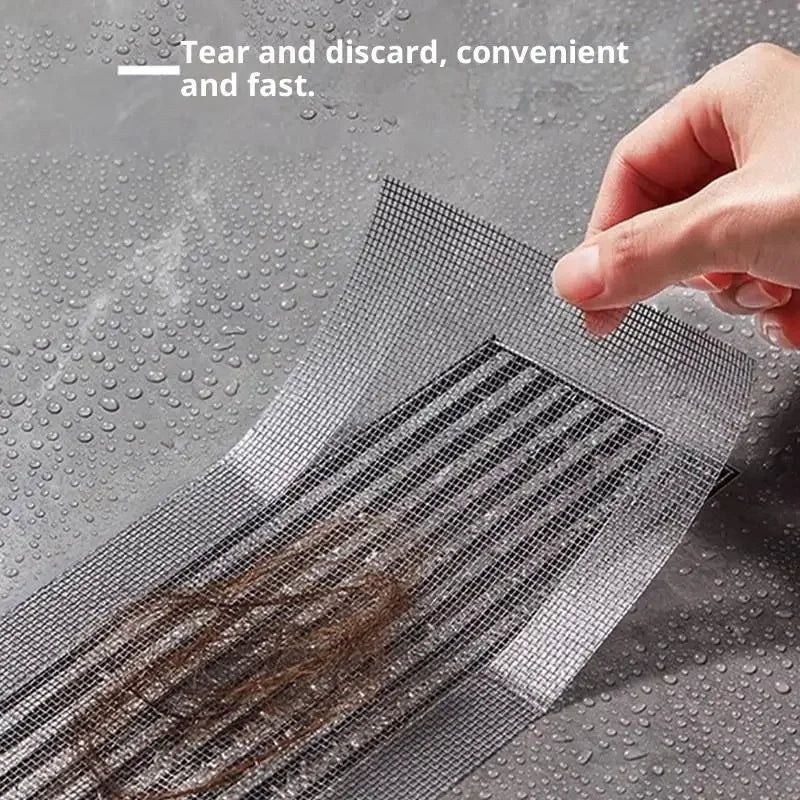 Self-Adhesive Floor Drain Stickers Cutable Shower Drain Hair Catcher Disposable Mesh Sink Strainer Filter Screen Sticker Oasis Select Default Title