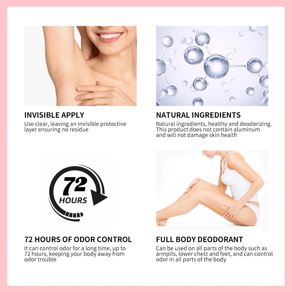 Long-term Fresh Fragrance Whole Body Deodorant Body Balm Deodorant For Men &Women To Remove Body Odor 72 Hours Of Odor Control Oasis Select