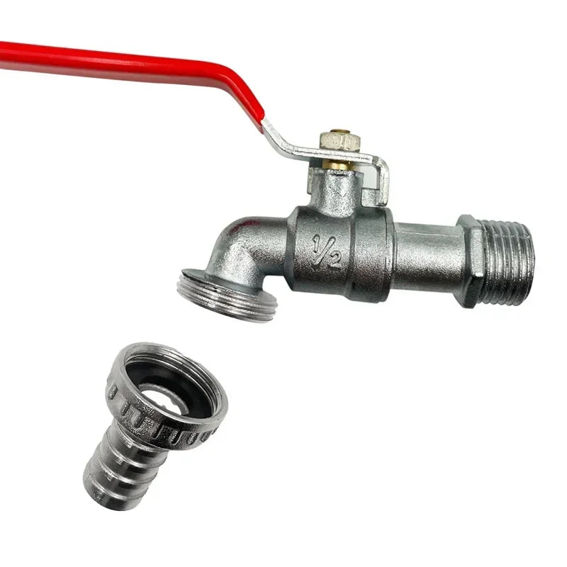 1/2" Brass Garden Faucet IBC Tank Water Tap | Antifreeze Valve