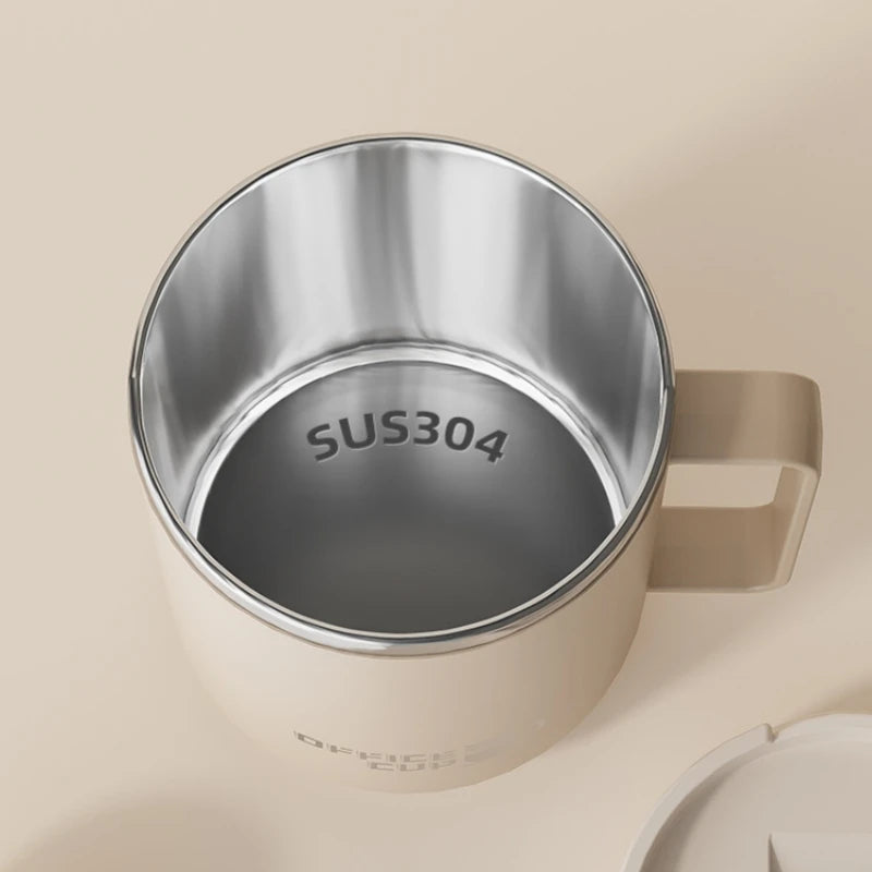 304 Stainless Steel Insulated Coffee Mug Portable Leakproof Lid with Tea Strainer Travel Tumbler for Hot Cold Drinks Home Office Oasis Select