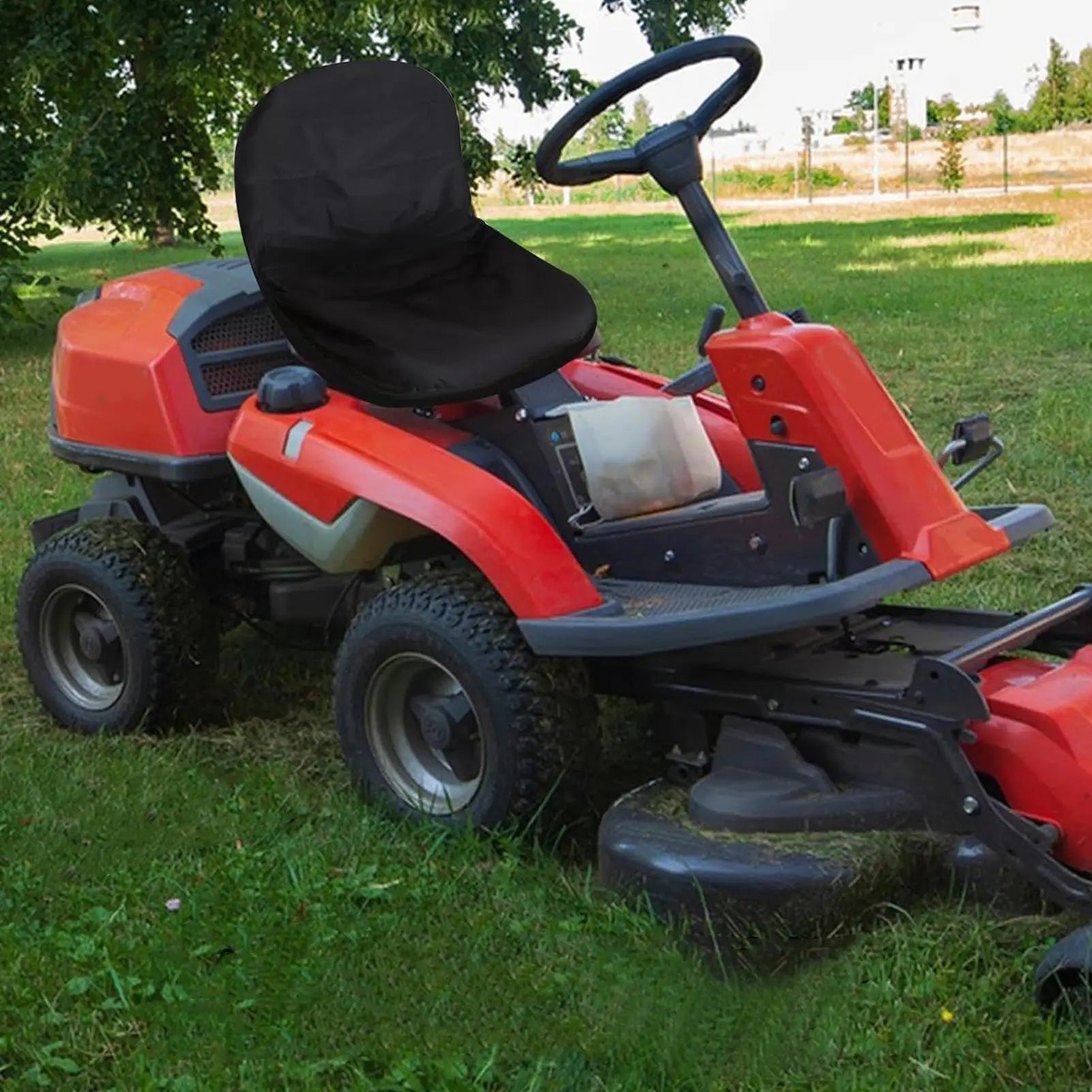 Lawn Mower Seat Cover Rainproof Riding Lawn Mower Seat Covering Full Coverage Tractor Part Outdoor Protection for Yard Garden Oasis Select