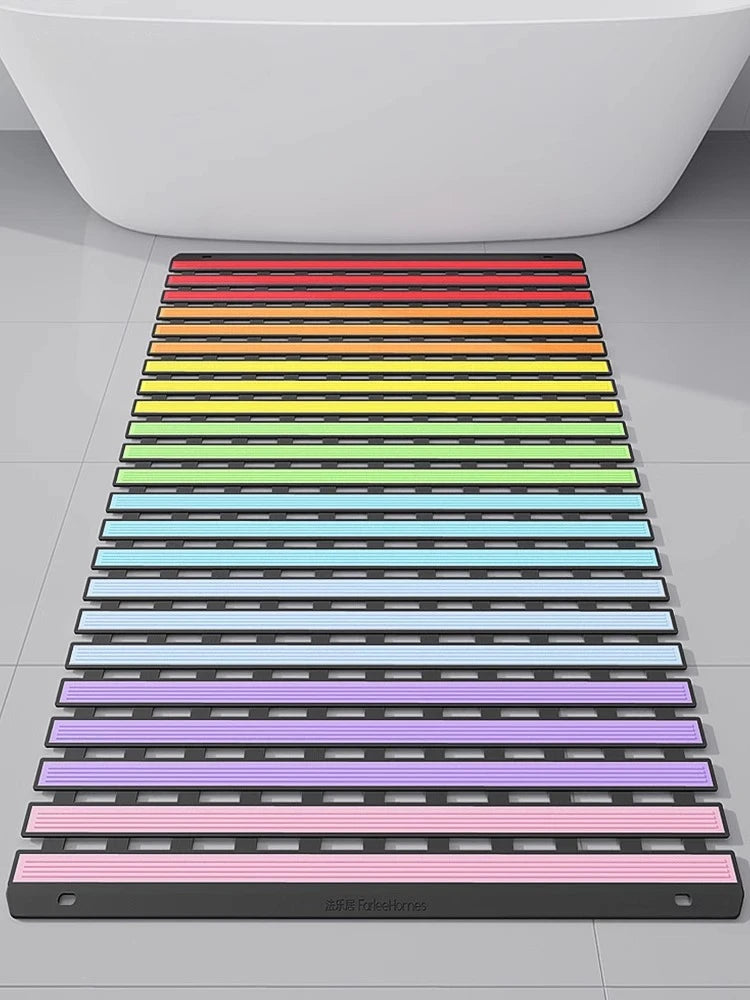 Bathroom Anti-slip Mat Shower Anti-fall Mat Bathroom Toilet Bathroom Dopamine Waterproof Floor Mat Oasis Select