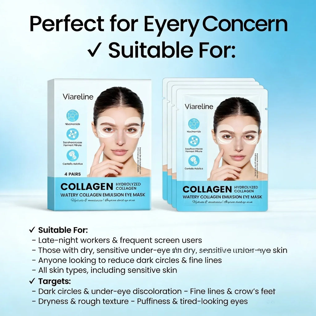 Collagen Eye Patches Reduce Fine Lines Dark Circles Hydrate Firm Maintain Soft Smooth Eye Contour Skin Eye Care Oasis Select