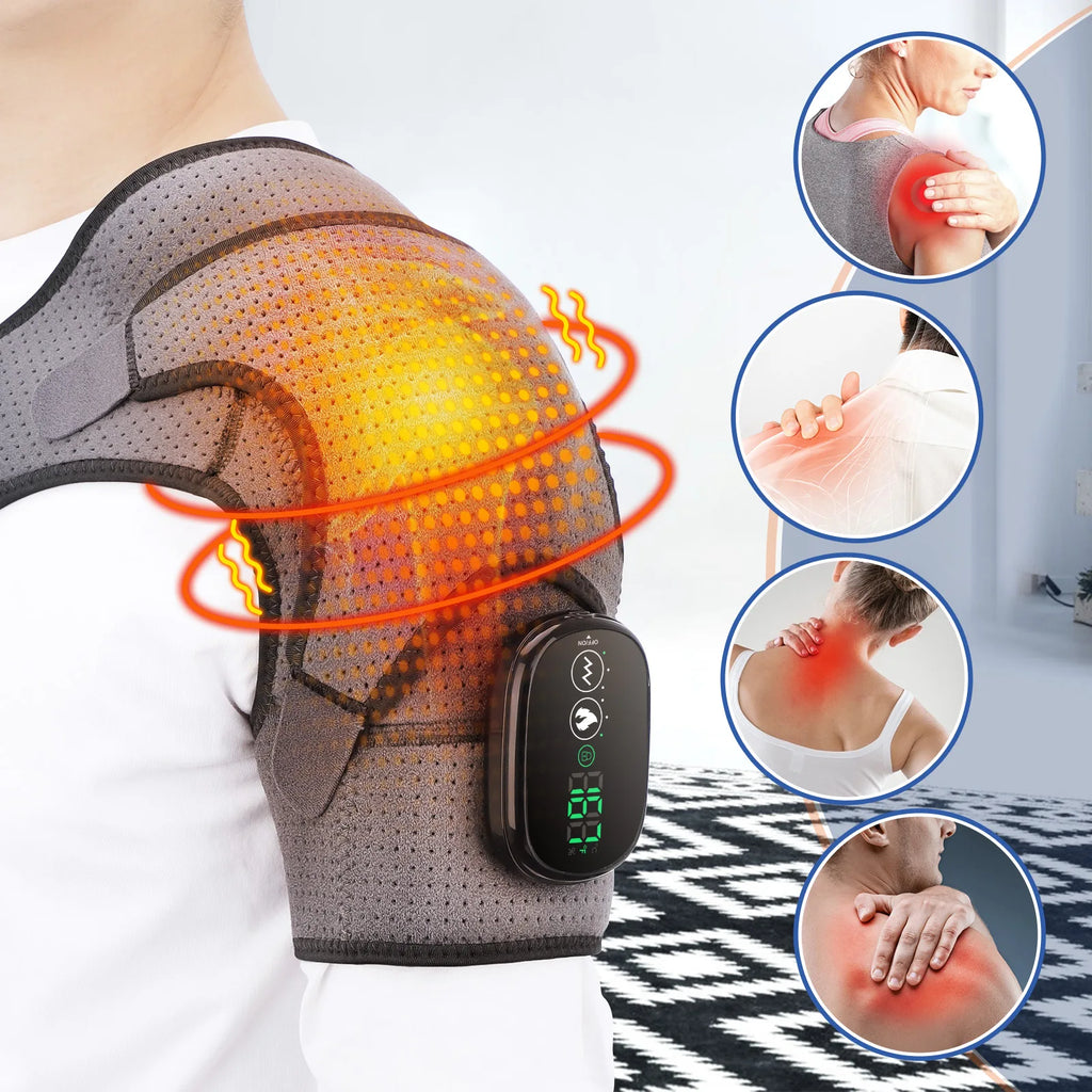 Electric Heated Shoulder Wrap – Massage & Warmth Brace