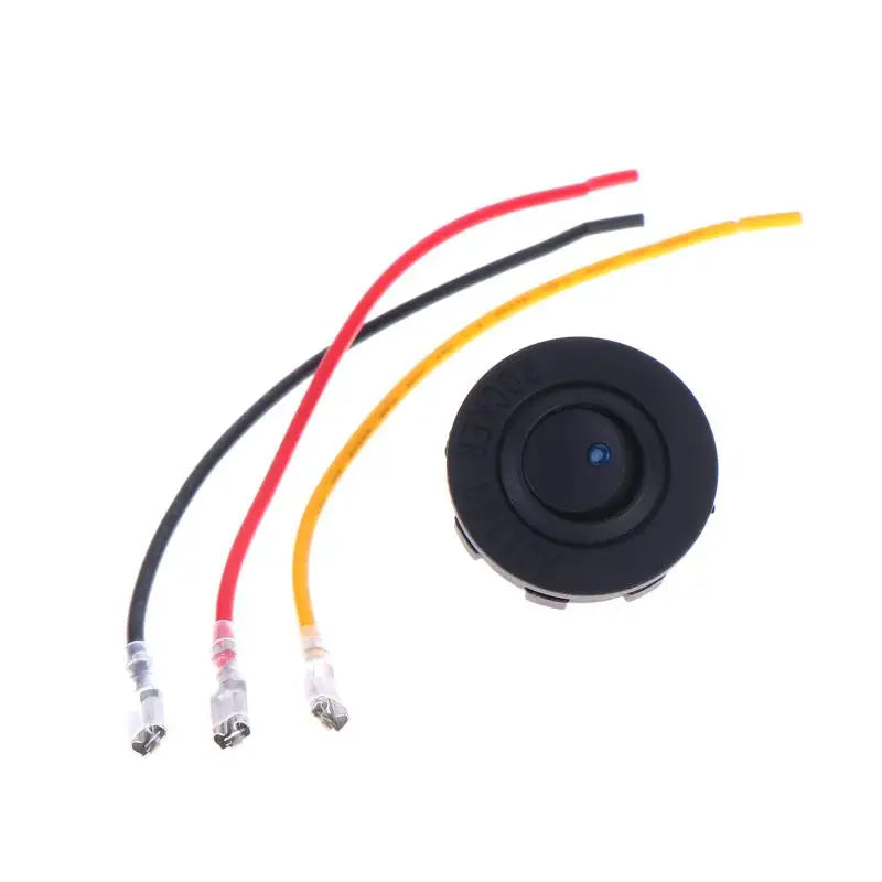 Round LED Switch 16A 12V DC ON/Off SPST 3Pin For Car Truck Dashboard Dash Rocker Boat Marine Off-Road Vehicle Control Oasis Select Blue